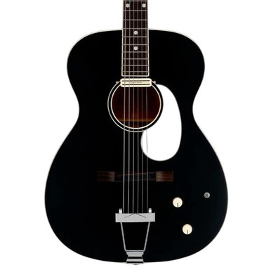 Orangewood Juniper II Baritone Live Rubber Bridge Electro Acoustic Guitar in Black Satin