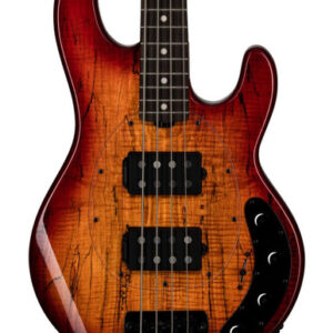 Sterling by Music Man Stingray RAY34 HH Bass Guitar in Blood Orange Burst