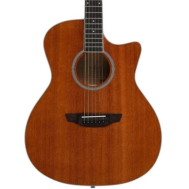 Orangewood Rey Mahogany Grand Auditorium Cutaway Acoustic Guitar in Natural Satin