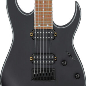 Ibanez RG7421EX-BKF 7-String Electric Guitar in Black Flat