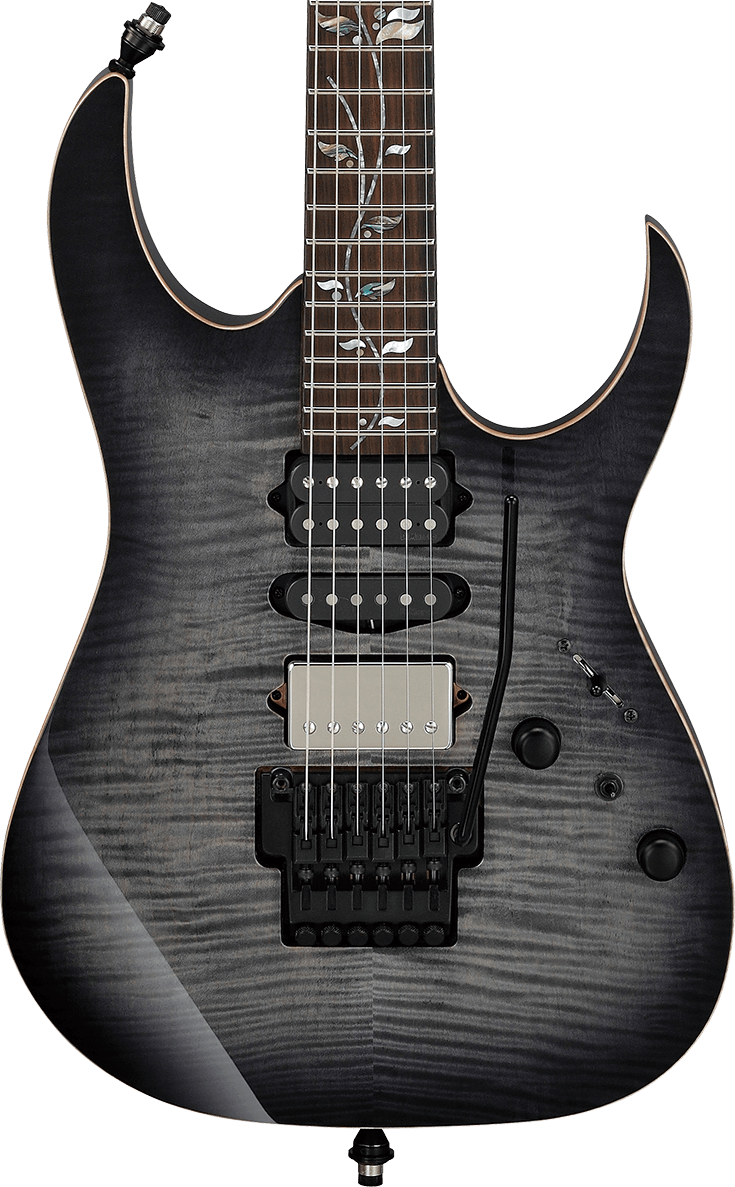 Ibanez RG J-Custom Axe Design Lab in Black Rutile