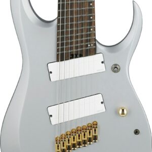Ibanez RGDMS8-CSM Axe Design Lab Multiscale 8-String Electric Guitar in Classic Silver Matte