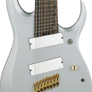 Ibanez RGDMS8-CSM Axe Design Lab Multiscale 8-String Electric Guitar in Classic Silver Matte