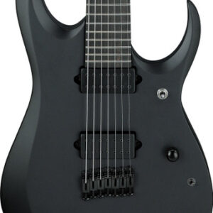 Ibanez RGDRB71-BKF Iron Label RGD Series 7-String Electric Guitar in Black Flat