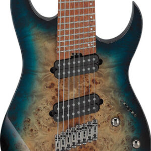 Ibanez RGMS8PB-CBS RG Multi-Scale 8-String Electric Guitar in Cosmic Blue Starburst