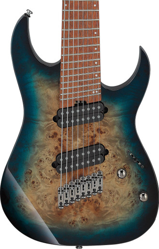Ibanez RGMS8PB-CBS RG Multi-Scale 8-String Electric Guitar in Cosmic Blue Starburst