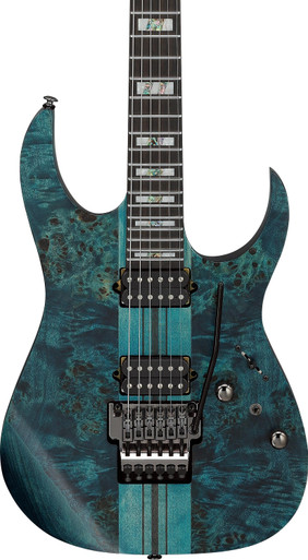 Ibanez RGT1220PBK-COL RG Premium Neck-Thru Electric Guitar in Cosmic Blue Low Gloss