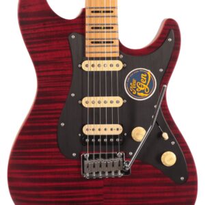 Sire Larry Carlton S7 FM New Gen Electric Guitar in See Through Red Satin Maple Neck
