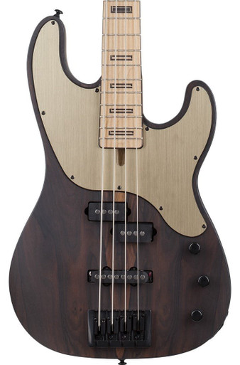 Schecter Model-T 4 Exotic Bass Guitar in Natural Satin Ziricote