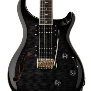 PRS SE Custom 24 Semi-Hollow Piezo Electric Guitar in Charcoal Burst