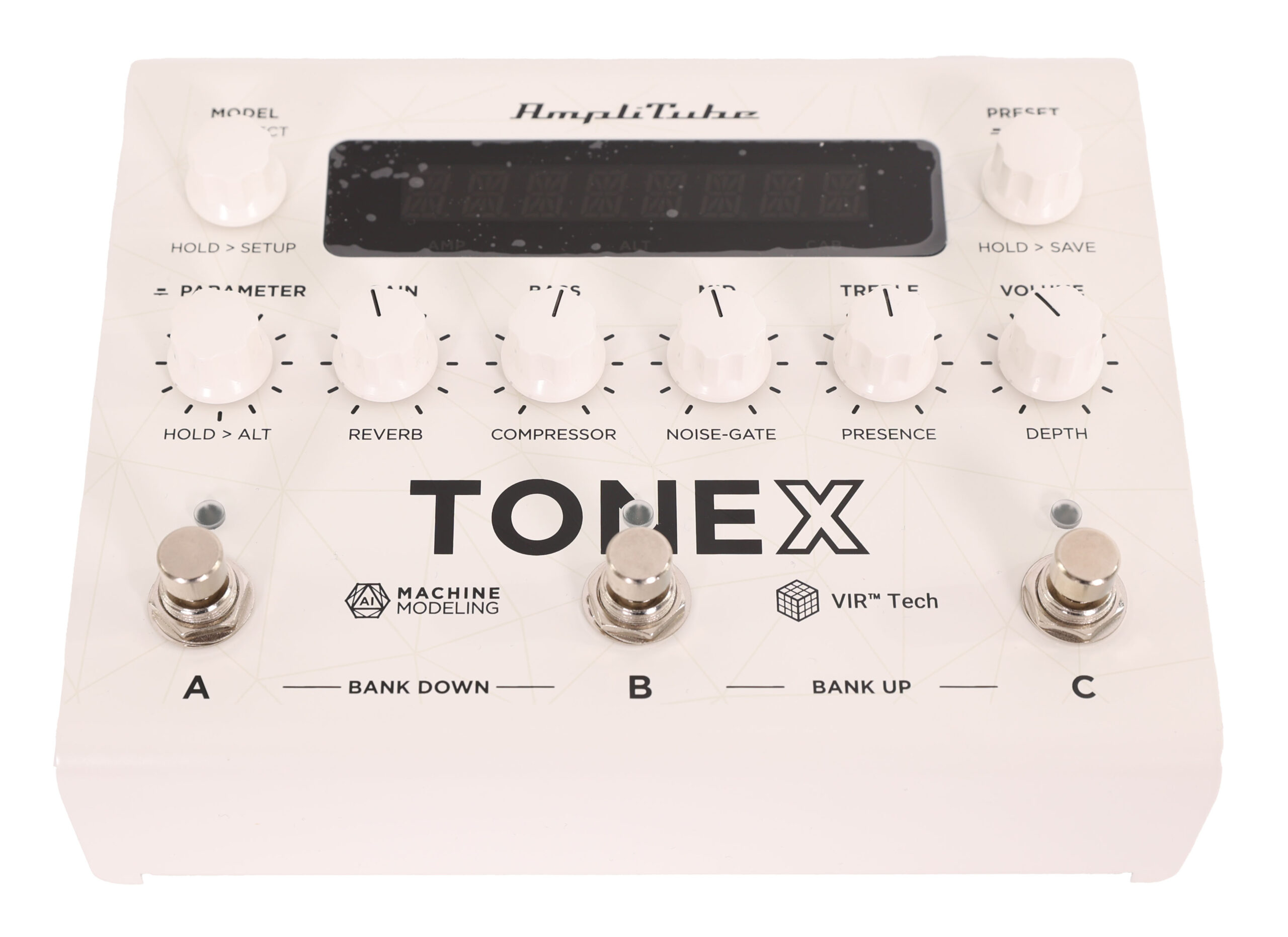 Second Hand IK Multimedia Limited Edition AmpliTube TONEX Amp Machine Modelling Pedal in White 930