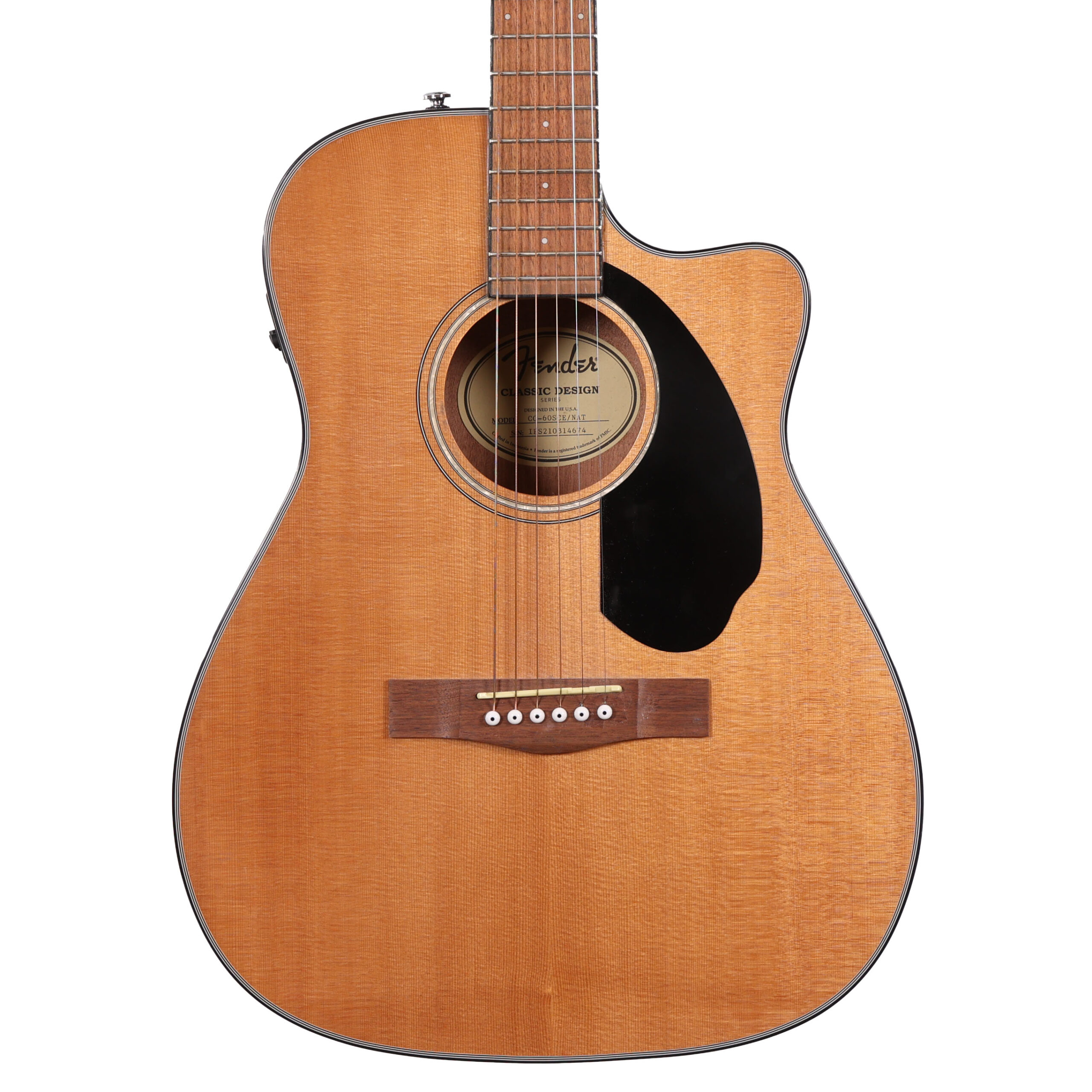 Second Hand Fender CC60-SCE Electro Acoustic Guitar 399