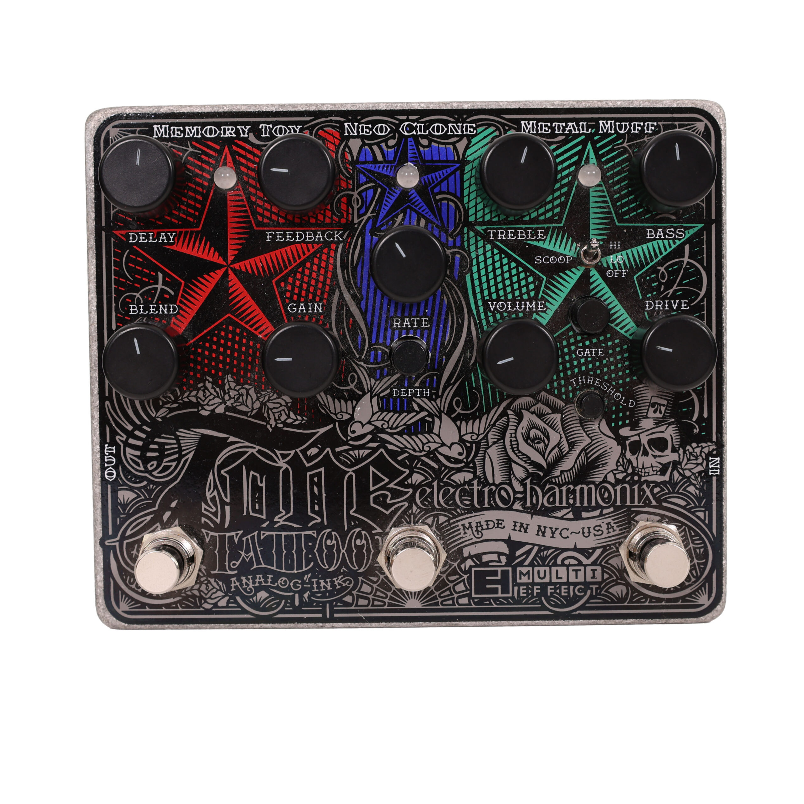 Second Hand Electro Harmonix Tone Tattoo Analog Multi-FX Pedal 423