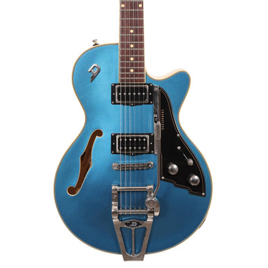 Second Hand Duesenberg Starplayer TV Electric Guitar in Catalina Blue & Vintage White Duo Tone 643
