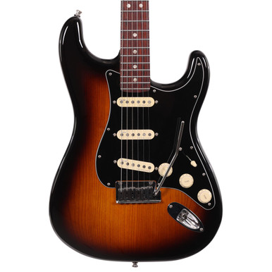Second Hand Fender USA Ultra Luxe Stratocaster Electric Guitar in 2-Tone Sunburst 634