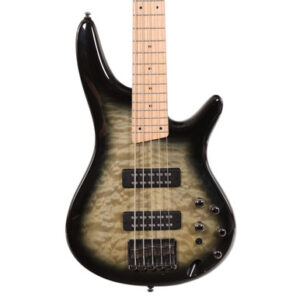 Second Hand Ibanez SR405EMQM Bass Guitar in Surreal Black Burst Gloss 647