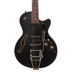 Second Hand Duesenberg Starplayer TV Outlaw Electric Guitar in Black Snakeskin 727