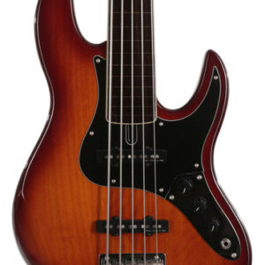 Sire Marcus Miller V5 24 Fret 5-String Fretless Bass Guitar in Tobacco Sunburst