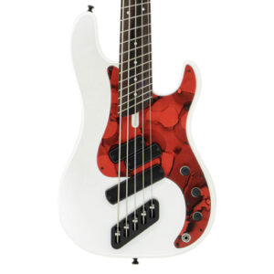 Dingwall SP-1 5-String Bass Guitar in Ducatti White, Rosewood Fretboard