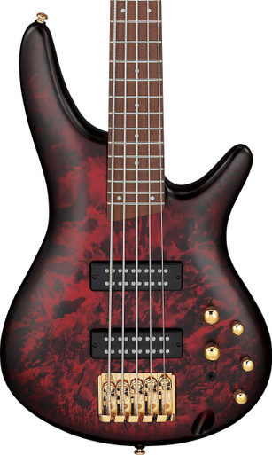 Ibanez SR305EDX-WZM SR Series 5-String Bass Guitar in Wine Red Frozen Matte