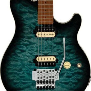 Sterling by Music Man AX50 Axis Electric Guitar in Yucatan Blue