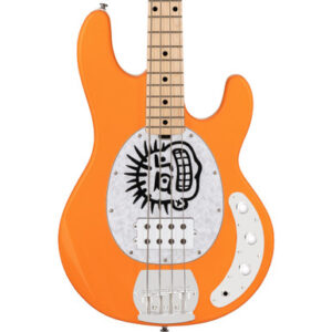 Sterling by Music Man Mike Herrera Signature Artist Series StingRay Bass Guitar in Orange Creamsicle