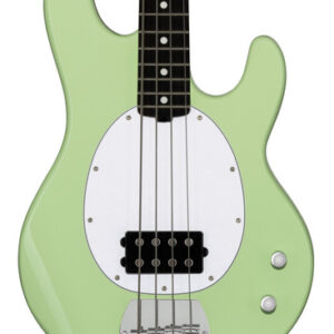 Sterling by Music Man Ray2 StingRay Bass Guitar in Misty Green with Amaranth Neck