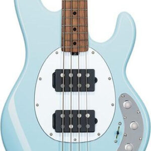 Sterling by Music Man StingRay HH Ray34 Bass Guitar in Daphne Blue