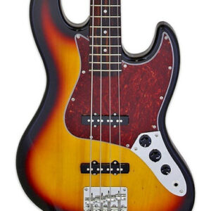 Aria STB-JB/TT Solid Body Electric Bass Guitar in Three Tone Sunburst