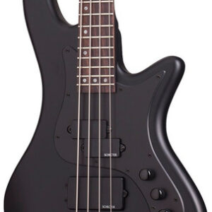 Schecter Stiletto Stealth-4 Bass Guitar in Satin Black