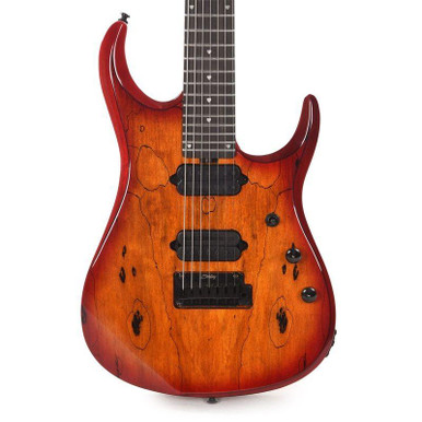 Sterling By Music Man John Petrucci JP157D Electric Guitar in Spalted Maple Blood Orange Burst