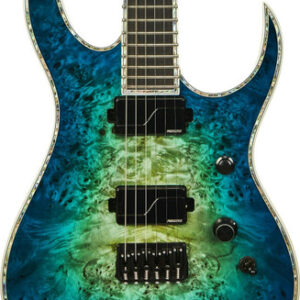 BC Rich Extreme Series Shredzilla Exotic Electric Guitar in Cyan Blue