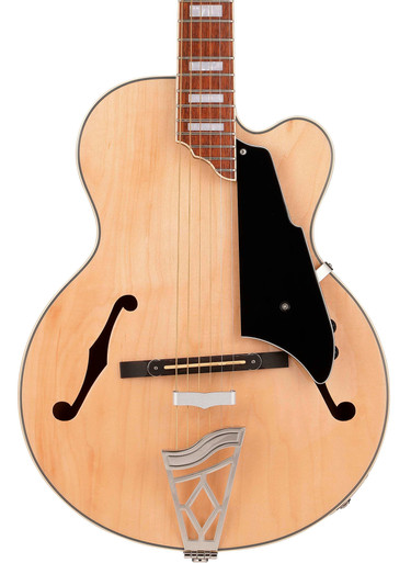 Vox Giulietta VGA-5TPS Electro Acoustic Archtop Guitar in Natural Metallic Green