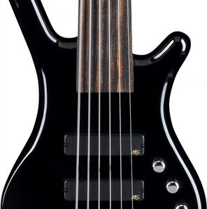 Warwick RockBass Guitar Corvette Basic 6-String Fretless Bass Guitar in Solid Black