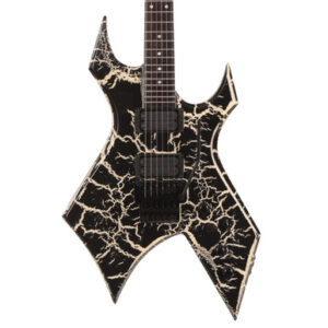 BC Rich Warlock Legacy Floyd Rose Guitar in Black Crackle