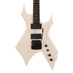 BC Rich Warlock Legacy with Kahler Trem Electric Guitar in Glitter Rock White