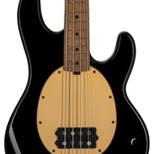 Sterling by Music Man Pete Wentz Signature Artist Series Stingray Bass Guitar in Black with Roasted Maple Neck
