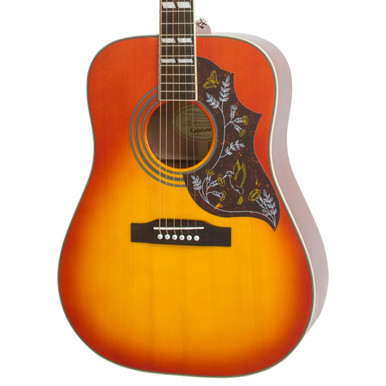 Epiphone Studio Hummingbird Electro Acoustic Guitar In Faded Cherry