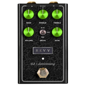 Revv Amplification G2 Anniversary V2 Preamp, Overdrive & Distortion Pedal in Green