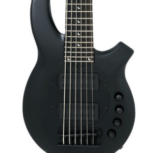 Music Man Bongo 6 HH Bass Guitar in Stealth Black