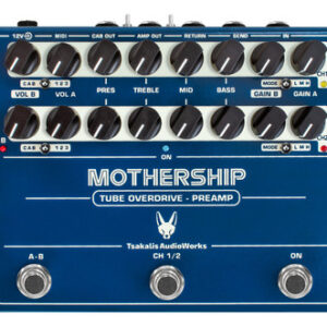 Tsakalis AudioWorks MOTHERSHIP Dual Channel Tube Overdrive Preamp with Cab Sim and MIDI Control