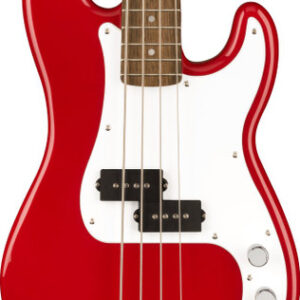 Squier Mini P Bass Guitar in Dakota Red