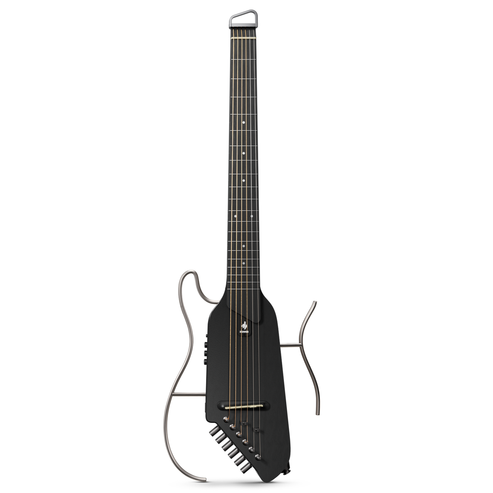 Donner HUSH™ I Acoustic-Electric Travel Guitar - Guitar / Black