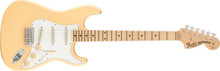 Fender USA Malmsteen Strat MN Electric Guitar in Vintage White - Image 2