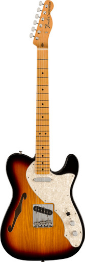 Fender Vintera II '60s Telecaster Thinline Electric Guitar in 3-Tone Sunburst - Image 3