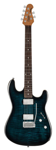 Sterling by Music Man Sabre Electric Guitar in Deep Blue Burst - Image 3