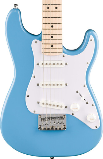 Squier Mini Stratocaster Electric Guitar in California Blue - Image 1