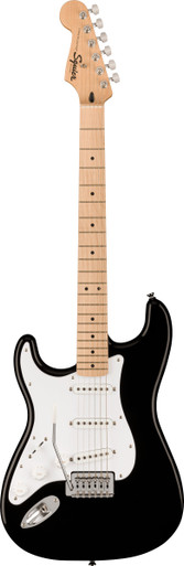 Squier Sonic Stratocaster Left Handed Electric Guitar in Black - Image 3