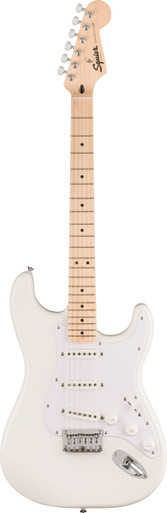 Squier Sonic Stratocaster HT Electric Guitar in Arctic White - Image 3