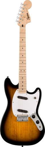 Squier Sonic Mustang Electric Guitar in 2-Colour Sunburst - Image 3